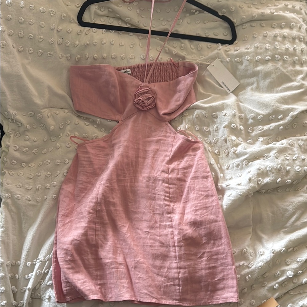 Reformation Mairwen Linen Dress - Babygirl